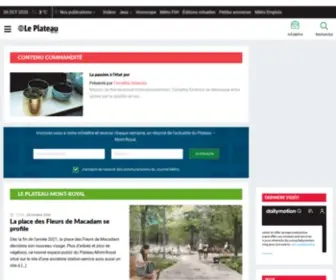 Leplateau.com(Journal Métro) Screenshot