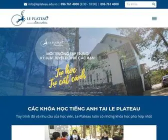 Leplateau.edu.vn(Le Plateau Education) Screenshot