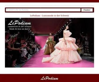 Lepodium.ch(Luxusmode in Schweiz) Screenshot