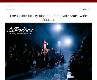 Lepodium.net(Luxury fashion worldwide) Screenshot