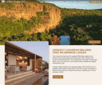 Lepogolodges.com(Noka Camp) Screenshot