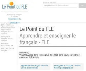 Lepointdufle.net(Le Point du FLE) Screenshot