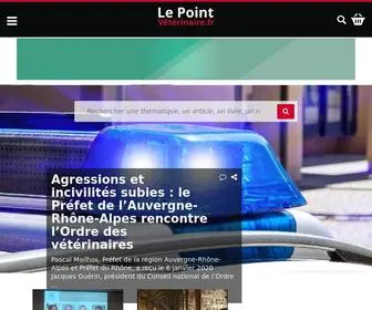 Lepointveterinaire.fr(Le portail dédié aux vétérinaires) Screenshot