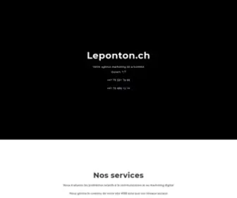 Leponton.ch(Accueil) Screenshot
