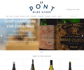 LepontwineStore.com(Le Pont Wine Store) Screenshot