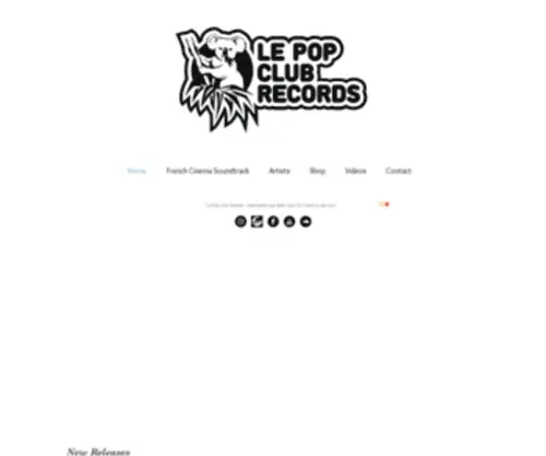 Lepopclub.com(Le PopClub Records) Screenshot