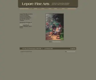 Leporefinearts.com(Lepore Fine Arts American and European Paintings 19th & 20th Century) Screenshot