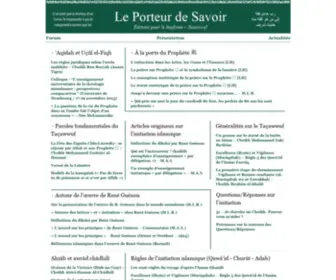 Leporteurdesavoir.fr(Le Porteur de Savoir) Screenshot