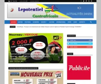 Lepotentielcentrafricain.com(Actualité) Screenshot