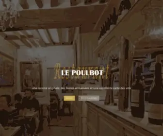 Lepoulbot.com(Restaurant LE POULBOT) Screenshot