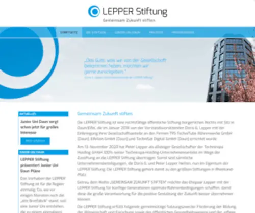 Lepper-Stiftung.de(Gemeinsam Zukunft stiften) Screenshot