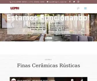 Lepri.com.br(Lepri Finas Cerâmicas Rústicas) Screenshot