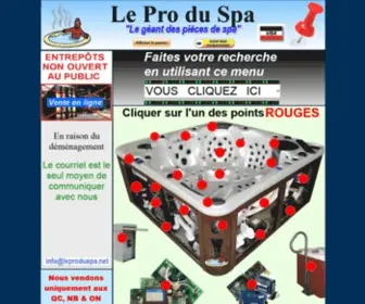 Leproduspa.net(Le Pro du Spa) Screenshot