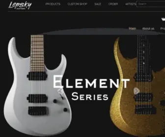 Lepskyguitars.com(Lepsky guitars) Screenshot