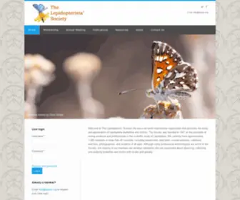Lepsoc.org(The Lepidopterists' Society) Screenshot