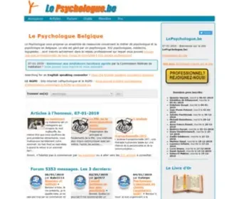 Lepsychologue.be(Le Psychologue Belgique) Screenshot