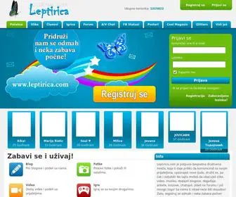 Leptirica.com(Enje, dopisivanje) Screenshot