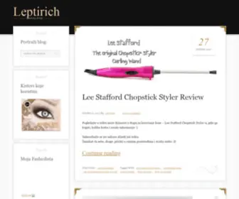 Leptirich.com(Leptirich Beauty Blog) Screenshot