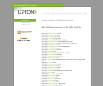 Lepton-CMS.com(LEPAdoR) Screenshot