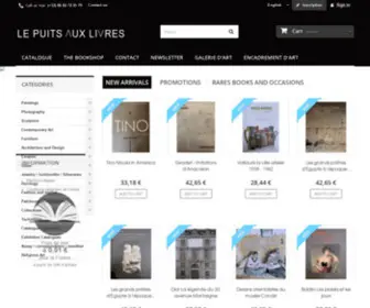 Lepuitsauxlivres.com(Librairie spécialisée sur les antiquités les objets d'art et de collection) Screenshot