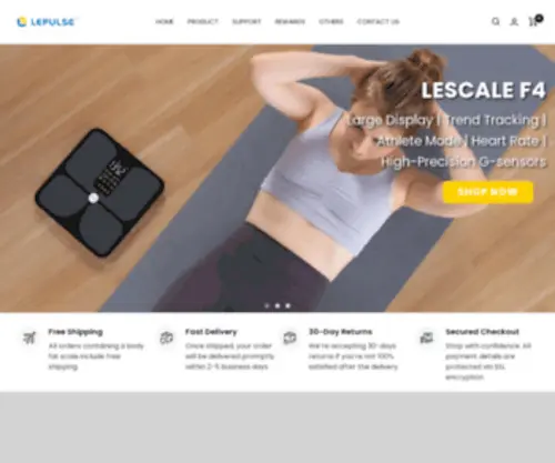Lepulsefit.com(Smart Scale For Body Weight) Screenshot