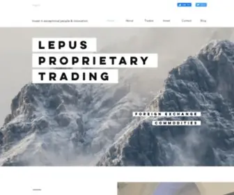 Lepusproprietarytrading.com.au(Learn to trade Forex & Futures from professionals) Screenshot