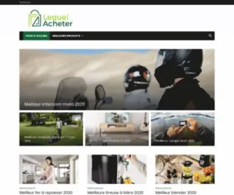 Lequelacheter.com(Page d'accueil) Screenshot