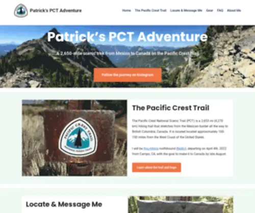 Lequere.net(Patrick's PCT Adventure) Screenshot