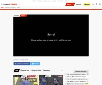 Lequipetv.fr(La chaine L'Équipe) Screenshot