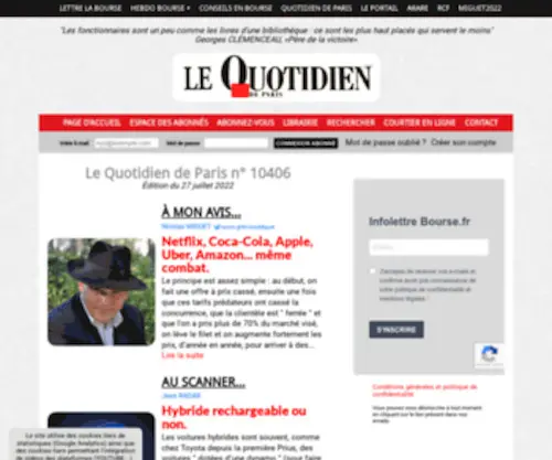 Lequotidiendeparis.fr(Lequotidiendeparis) Screenshot