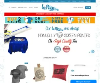 Lerageshirts.com(Le Rage Shirts) Screenshot