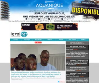Leral.net(Sénégal) Screenshot