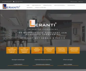 Leranti.nl(Infrarood verwarming & panelen. Leranti b.v) Screenshot