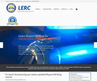 Lerc.com(Law enforcement training) Screenshot