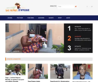 Lerefletdafrique.com(Le Reflet d'Afrique) Screenshot