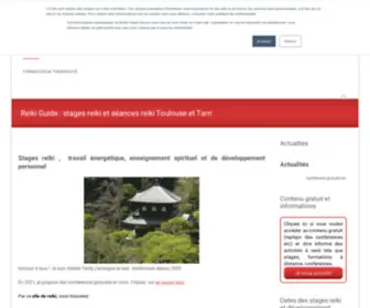 Lereikiguide.com(Stages reiki et séances reiki Toulouse et Tarn) Screenshot