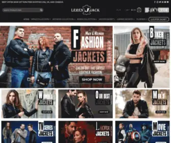 Lerenjack.com(Leather Jackets and Movies jackets Outlet) Screenshot