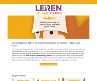 Lerenleukermaken.nl(Leren Leuker Maken) Screenshot