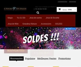 Lerepairedudragon.fr(Boutique de jeux) Screenshot