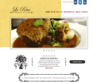 Lerevecafe.com(Milwaukee french restaurant) Screenshot