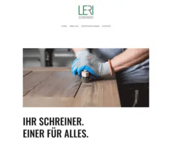 Leri-SChreinerei.ch(LERI Schreinerei AG in Zürich) Screenshot