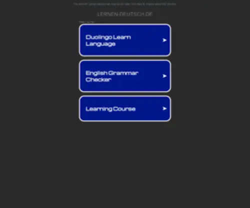 Lernen-Deutsch.de(Lernen Deutsch) Screenshot