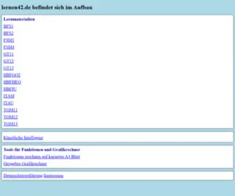 Lernen42.de(Lernen 42) Screenshot