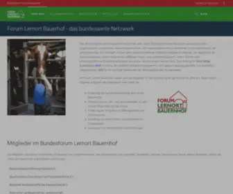 Lernenaufdembauernhof.de(Forum Lernort Bauernhof) Screenshot