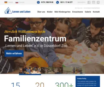 Lernenleben.de(Lernen und Leben e.V. – Familienzentrum in Düsseldorf) Screenshot