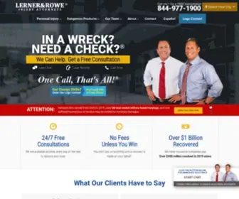 Lernerandrowe.com(Personal Injury Lawyers) Screenshot