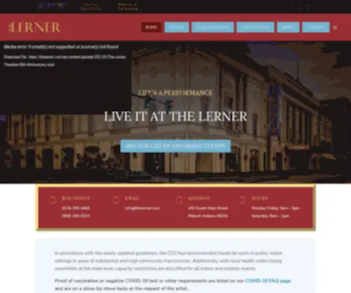 Lernertheater.org(The Lerner Theatre) Screenshot