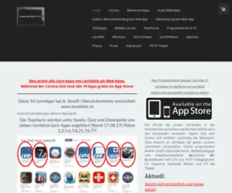 Lernklick.ch(Mobiles Lernen mit LernApps) Screenshot