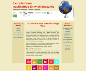 Lernplattform-Nachhaltige-Entwicklungsziele.de(Lernplattform nachhaltige Entwicklungsziele) Screenshot