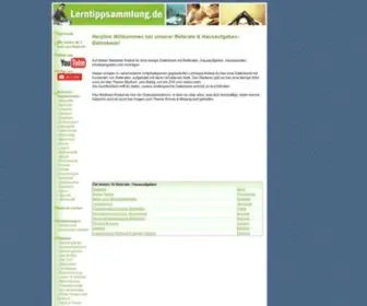 Lerntippsammlung.de(Referate und Hausaufgaben) Screenshot